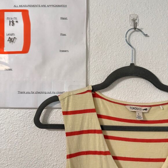 Toad & Co Womens Dress Large Cue Wrap Front Organic Athletic Outdoor Lyocell - Picture 6 of 6